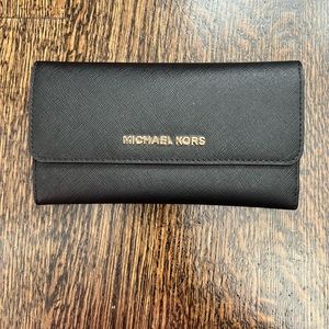 Black Michael Kors trifold wallet